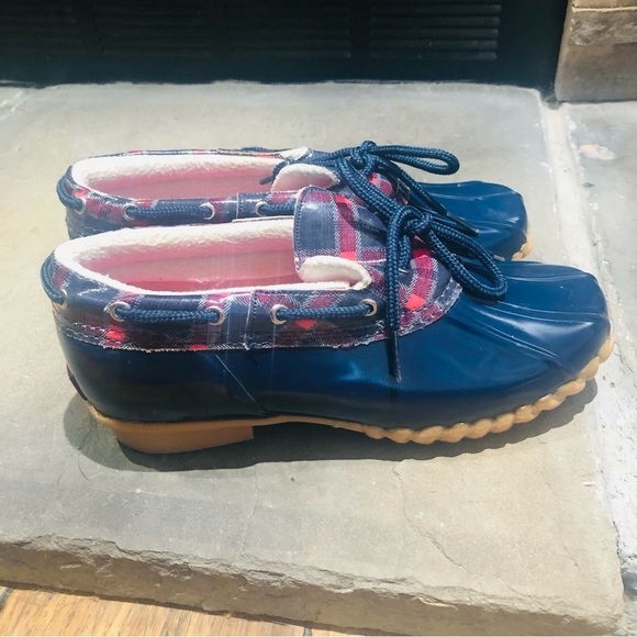 Sperry Duckies Plaid Low Cut Shoes - Picture 1 of 10